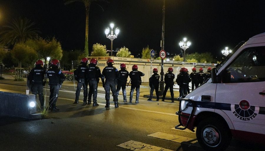 Fotos: Altercados en Donostia