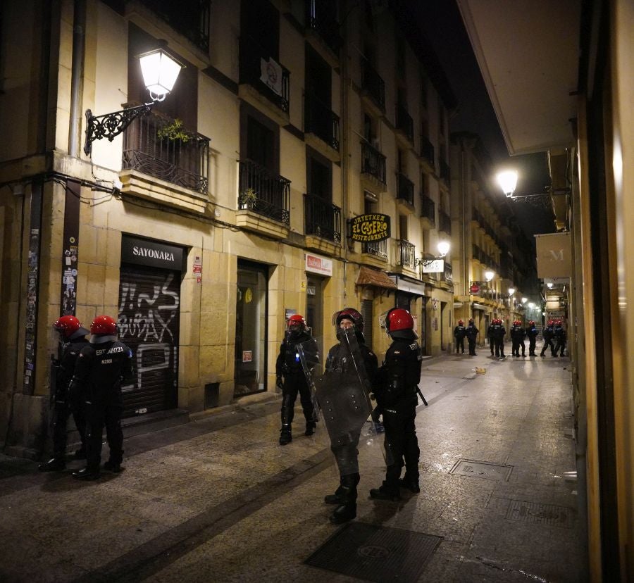 Fotos: Altercados en Donostia