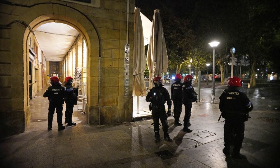 Fotos: Altercados en Donostia