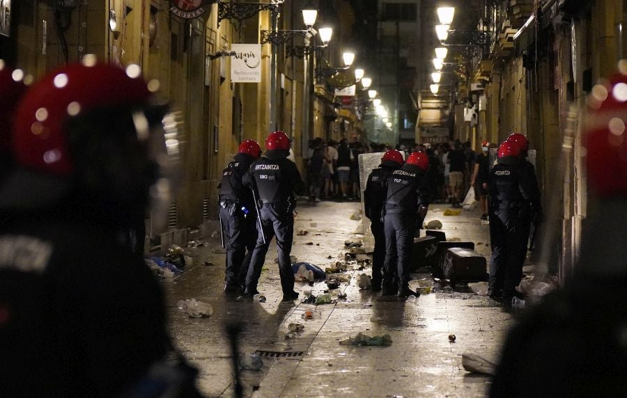 Fotos: Altercados en Donostia