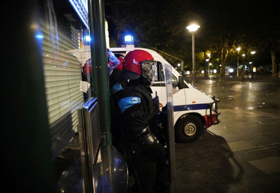 Fotos: Altercados en Donostia