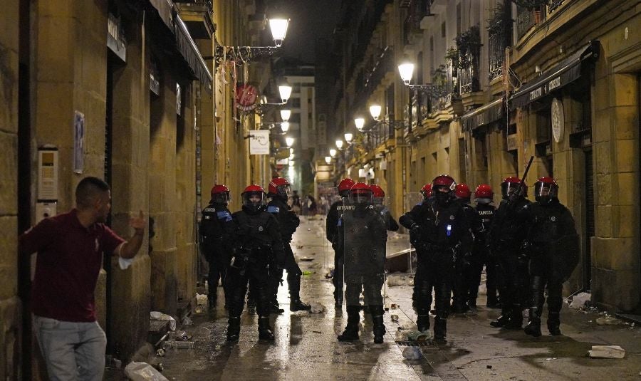 Fotos: Altercados en Donostia