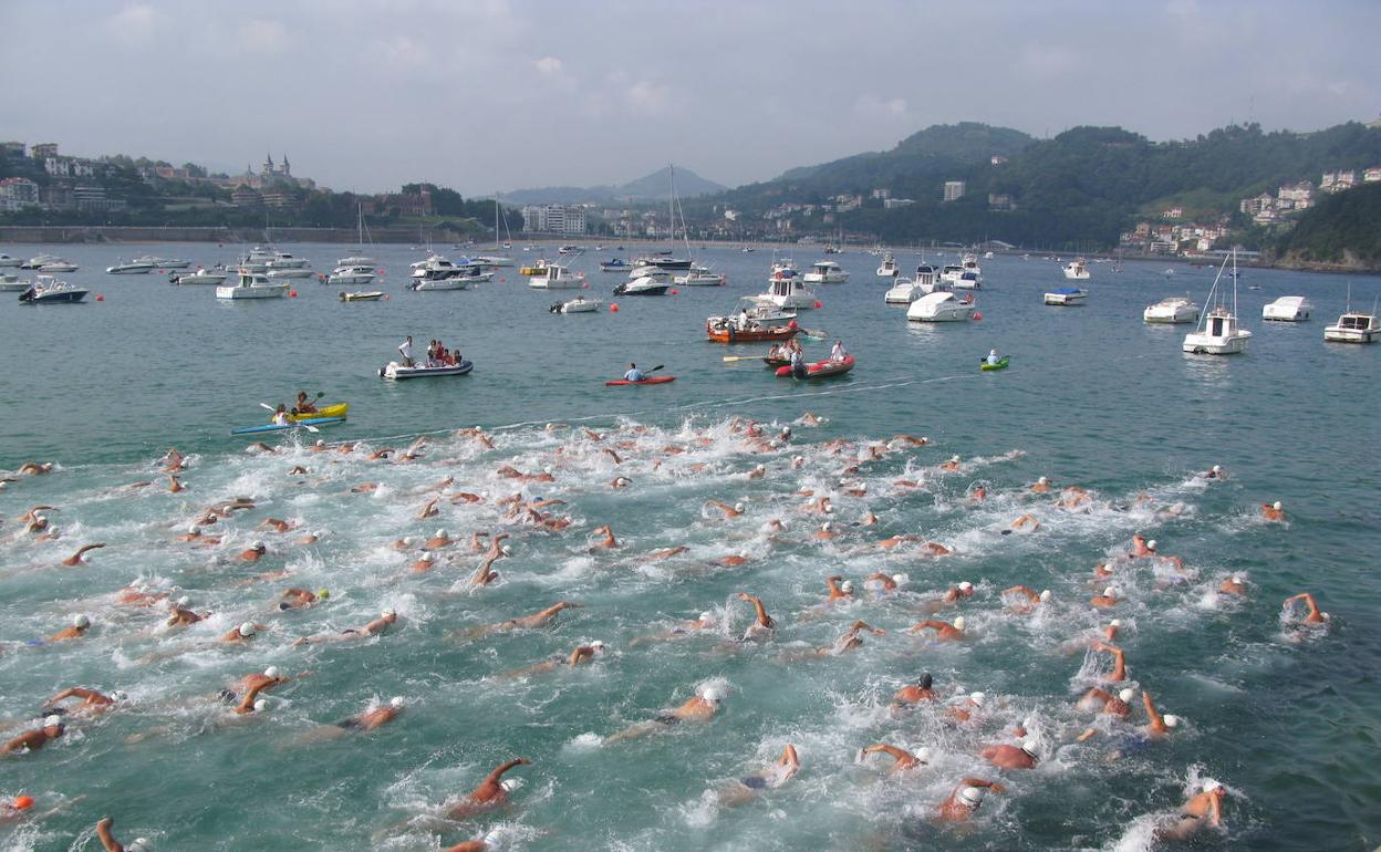 La bahía de La Concha volverá a acoger la Travesía del Náutico.