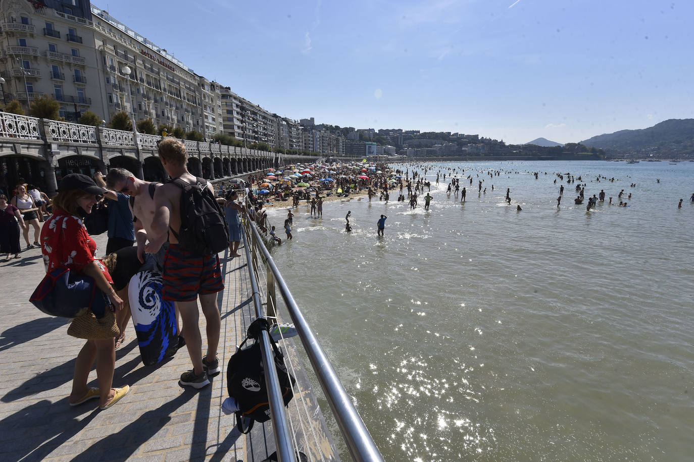 Fotos: Gipuzkoa afronta 72 horas de calor y mañana se activará la alerta amarilla