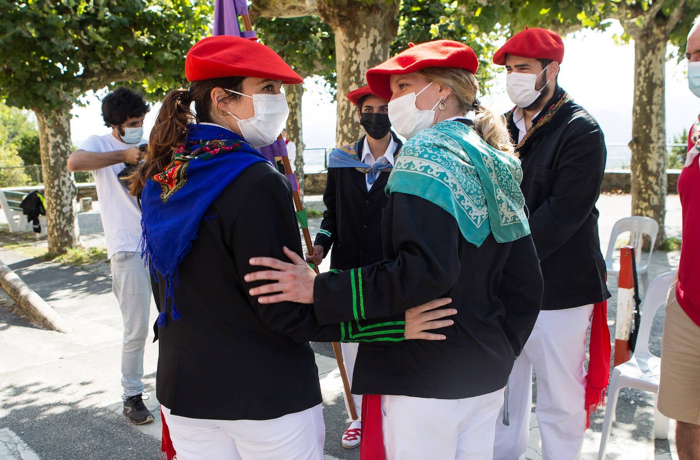 Fotos: Las imágenes de otro 8 de septiembre atípico en Hondarribia