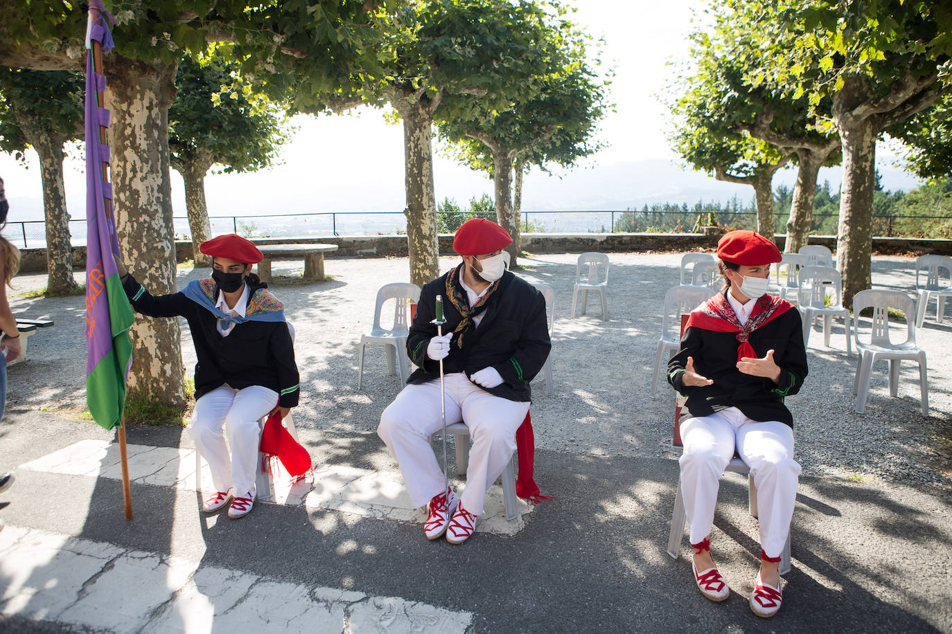 Fotos: Las imágenes de otro 8 de septiembre atípico en Hondarribia