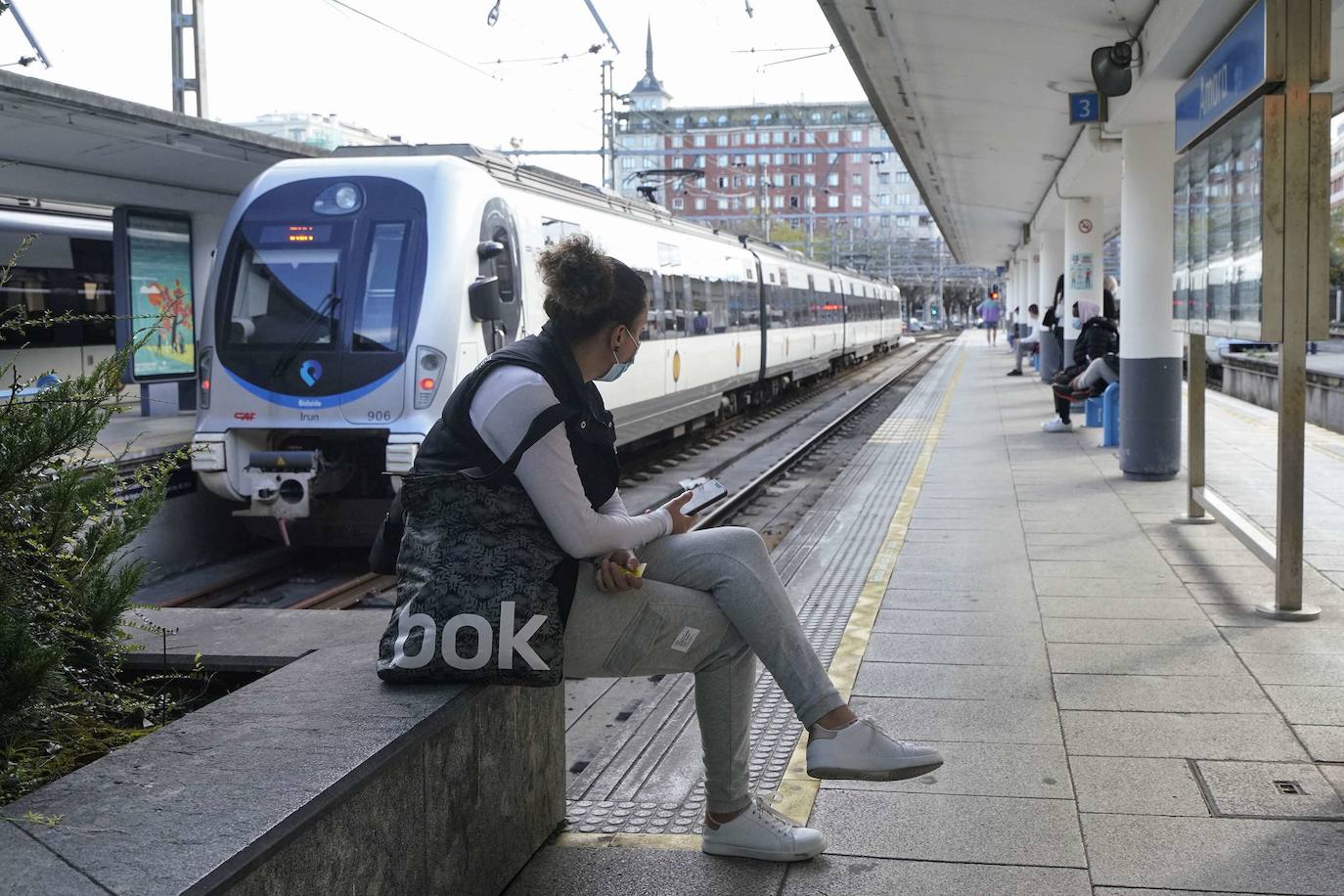 Imagen de la estación de tren de Amara.