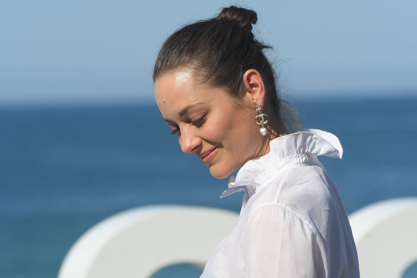 Fotos: Marion Cotillard posa en las terrazas del Kursaal