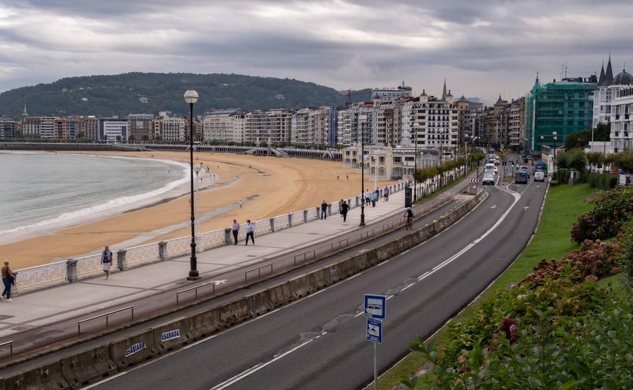 El Paseo de La Concha ya se cerrará al tráfico los próximos nueve meses. 