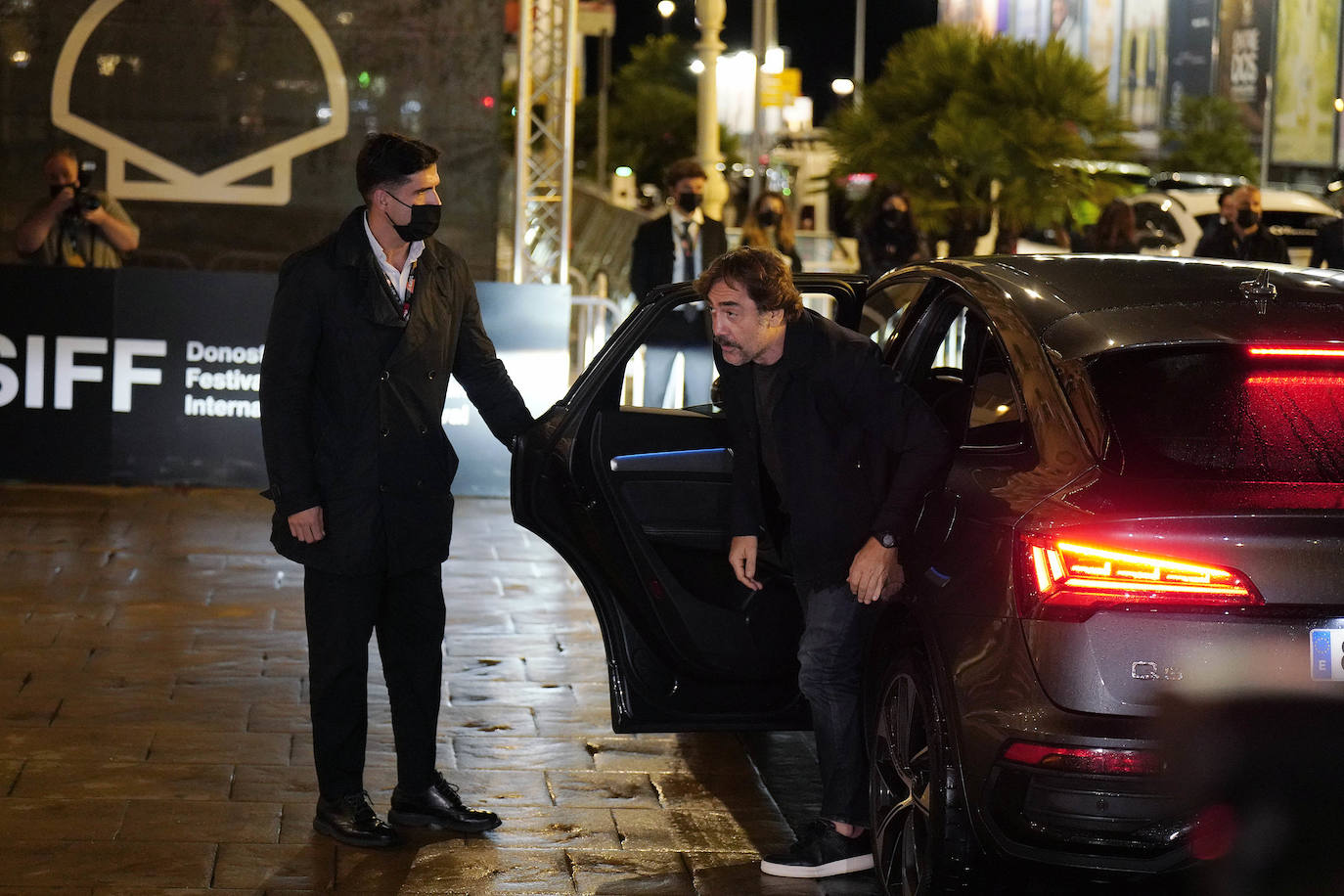 Fotos: Javier Bardem ya luce en el Zinemaldia