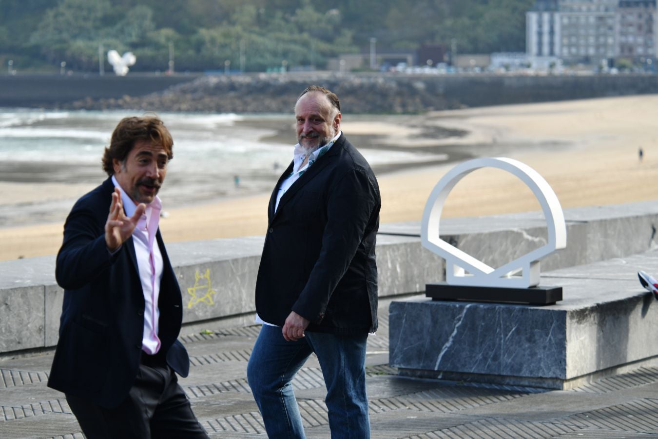 Fotos: Javier Bardem y el equipo de &#039;El buen patrón&#039;, en la terraza del Kursaal