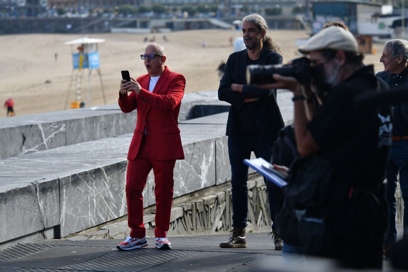 Fotos: Javier Bardem y el equipo de &#039;El buen patrón&#039;, en la terraza del Kursaal