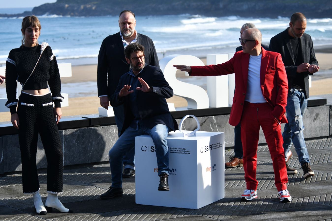 Fotos: Javier Bardem y el equipo de &#039;El buen patrón&#039;, en la terraza del Kursaal