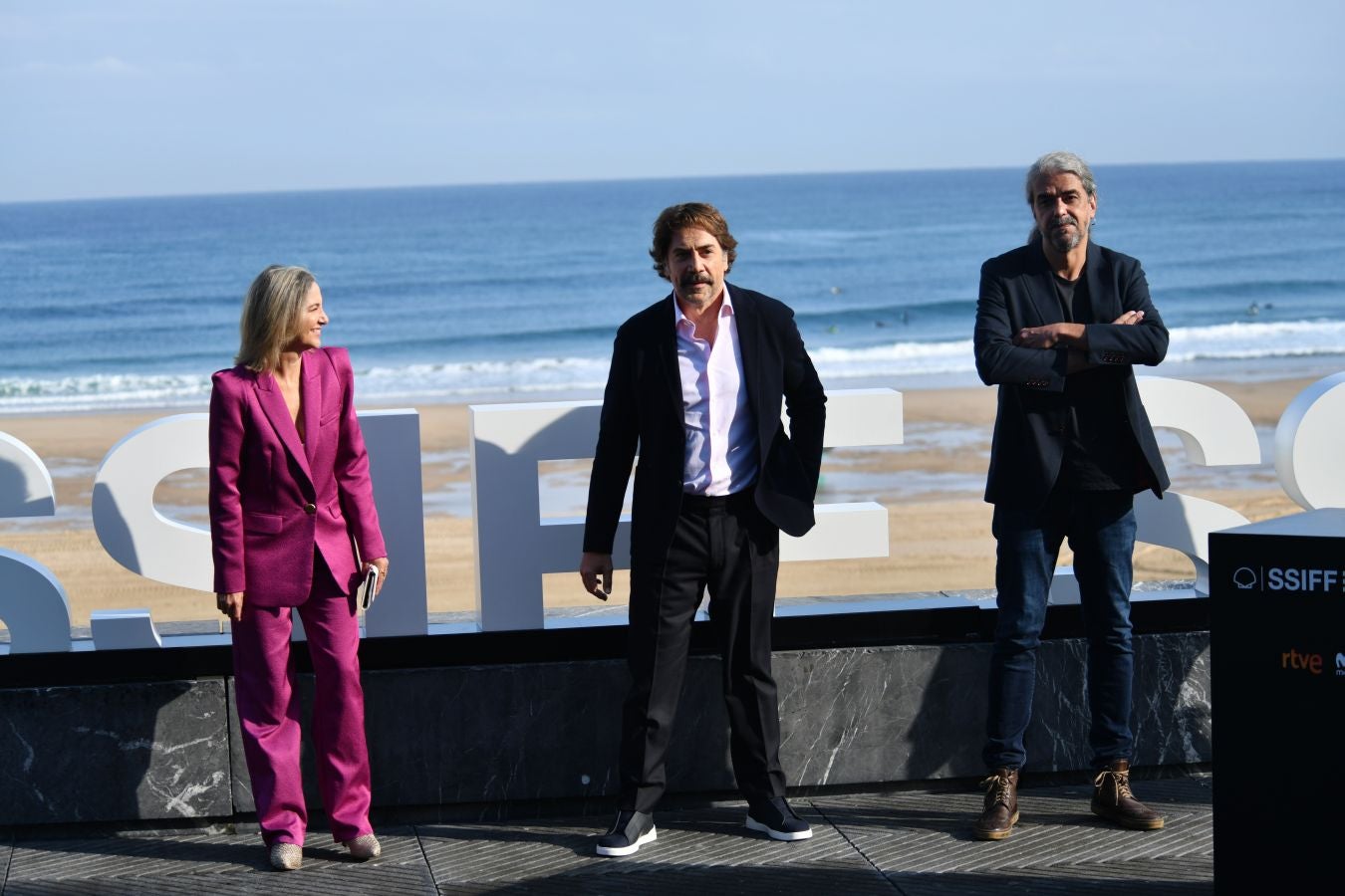 Fotos: Javier Bardem y el equipo de &#039;El buen patrón&#039;, en la terraza del Kursaal