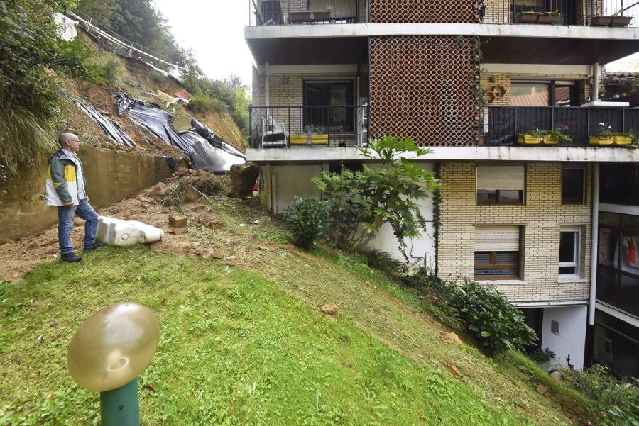 Fotos: Los vecinos de Ulia temen los desprendimientos