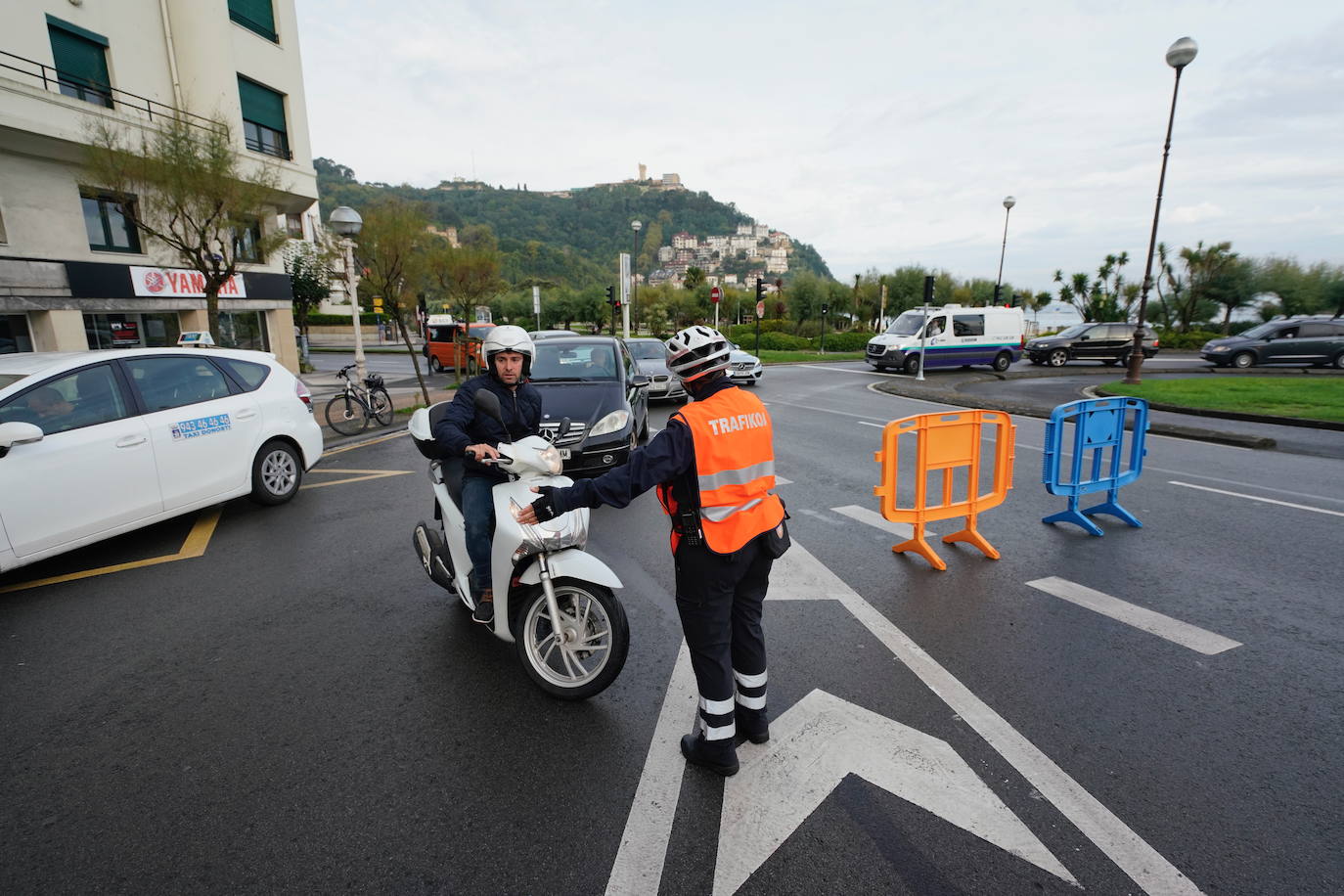 Fotos: Coto a los vehículos privados en La Concha