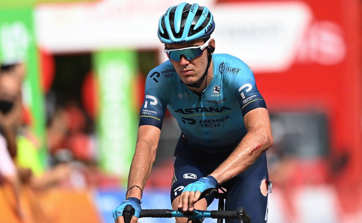 Alex Aranburu, durante una etapa de la Vuelta a España