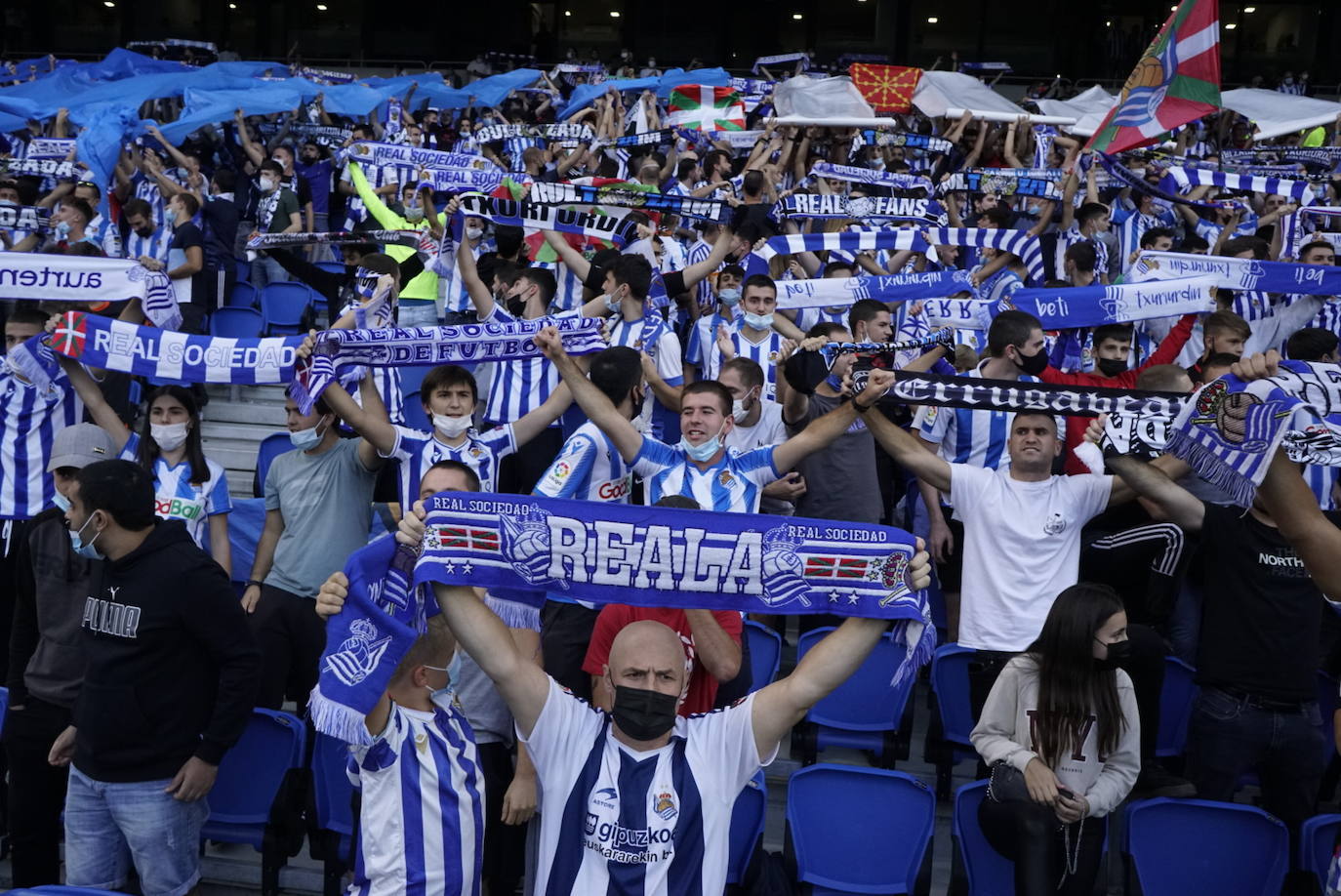 Fotos: Las mejores imáganes de partido entre la Real Sociedad y el Mónaco en Anoeta