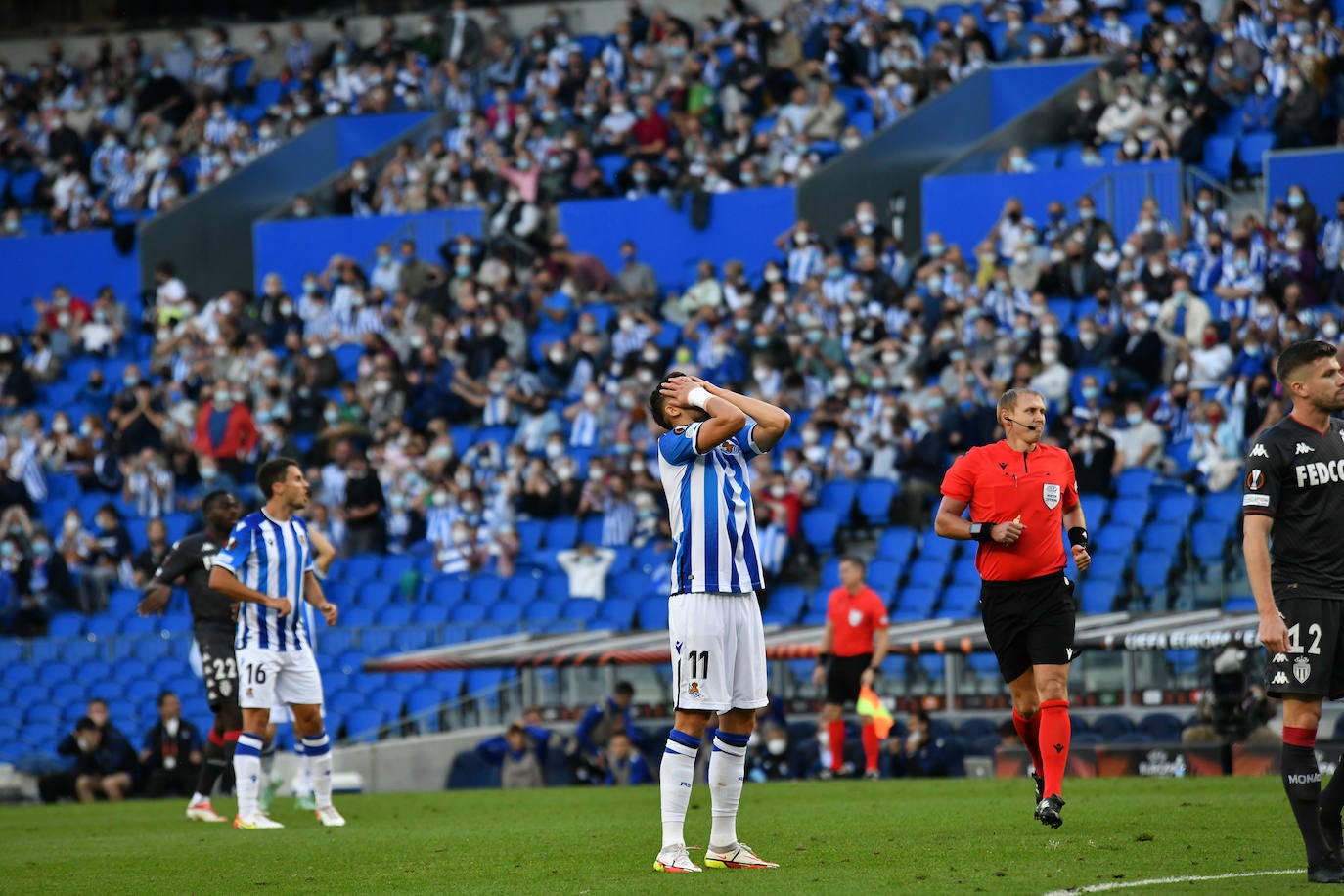 Fotos: Las mejores imáganes de partido entre la Real Sociedad y el Mónaco en Anoeta