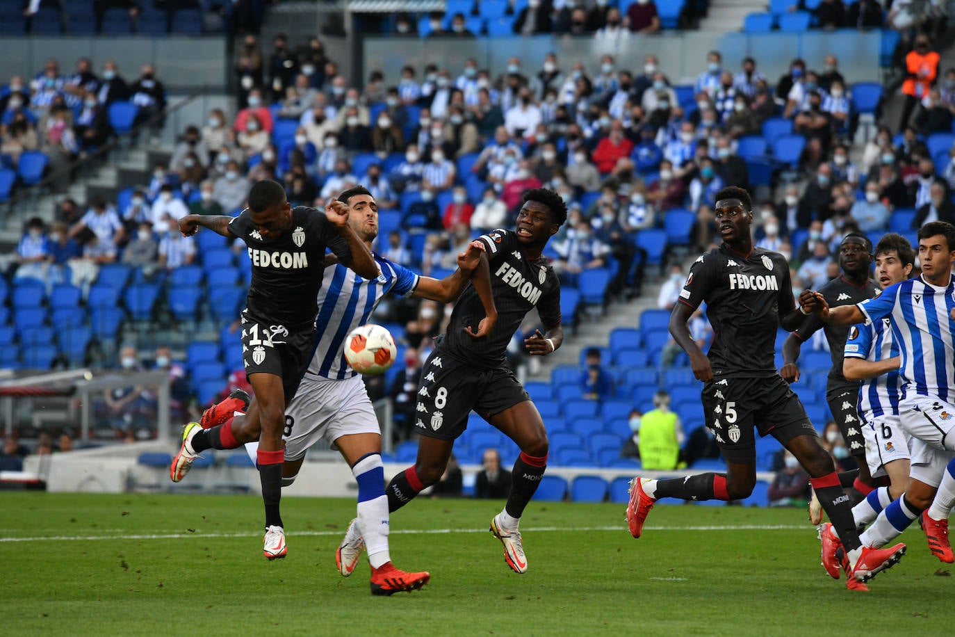 Fotos: Las mejores imáganes de partido entre la Real Sociedad y el Mónaco en Anoeta