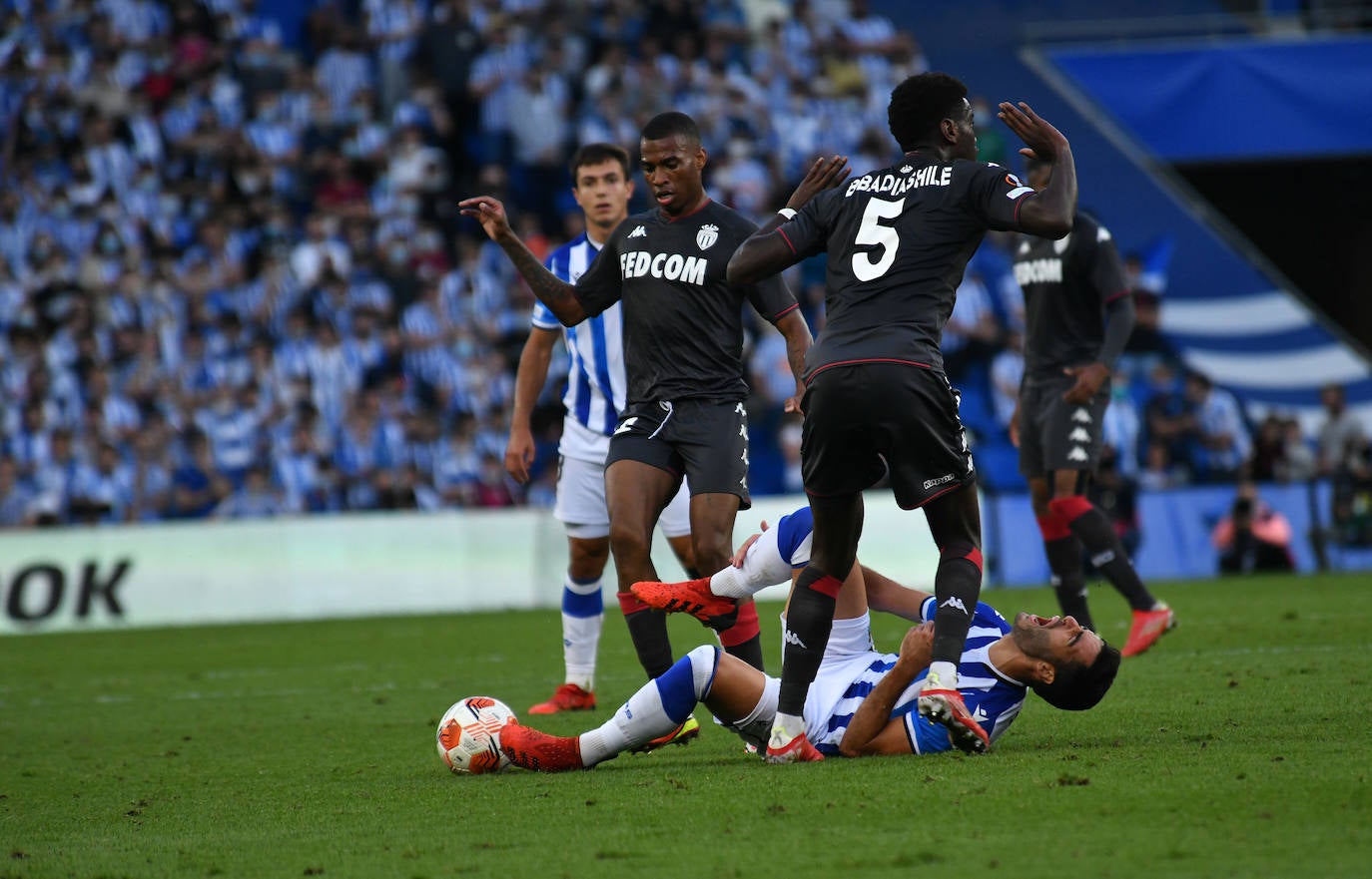 Fotos: Las mejores imáganes de partido entre la Real Sociedad y el Mónaco en Anoeta