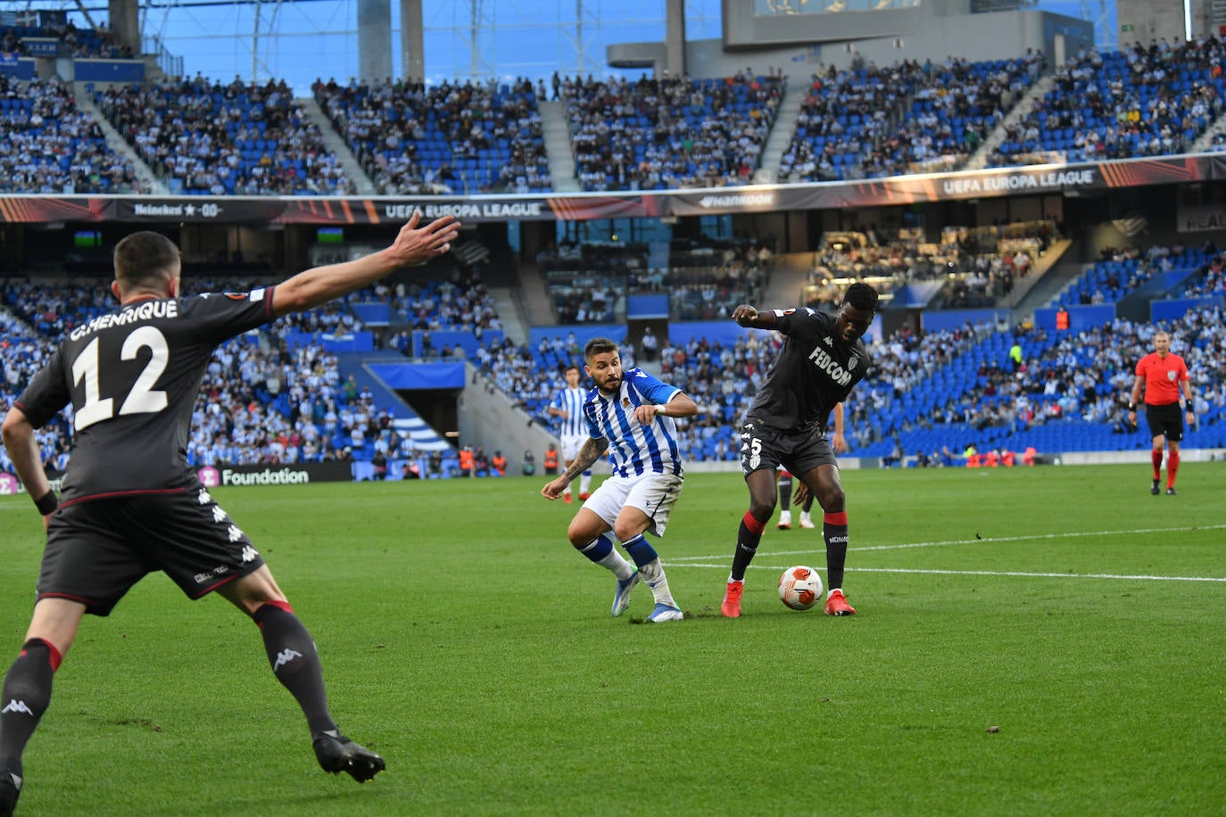 Fotos: Las mejores imáganes de partido entre la Real Sociedad y el Mónaco en Anoeta