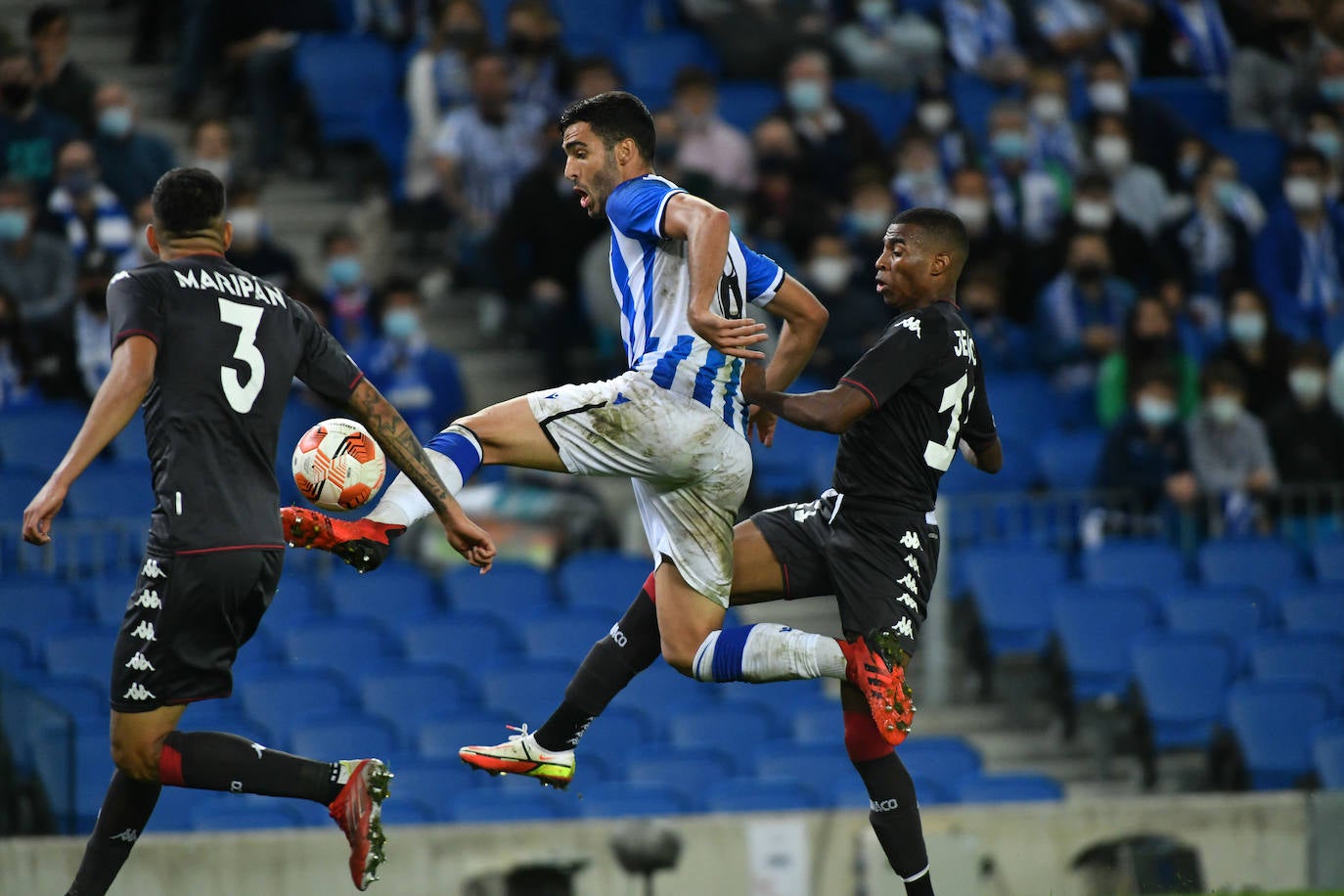 Fotos: Las mejores imáganes de partido entre la Real Sociedad y el Mónaco en Anoeta