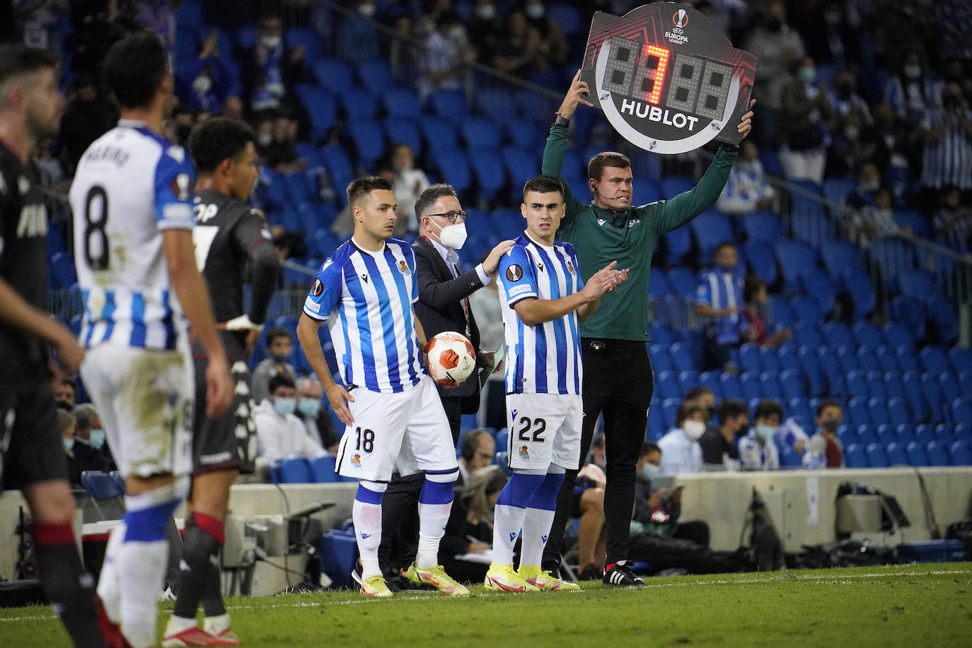 Fotos: Las mejores imáganes de partido entre la Real Sociedad y el Mónaco en Anoeta