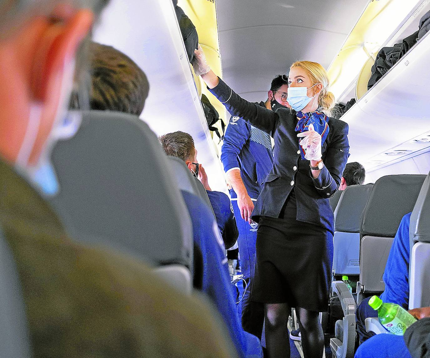 Los vuelos internacionales han sufrido restricciones durante más de año y medio. En la imagen, un vuelo de Zurich a Sofía.