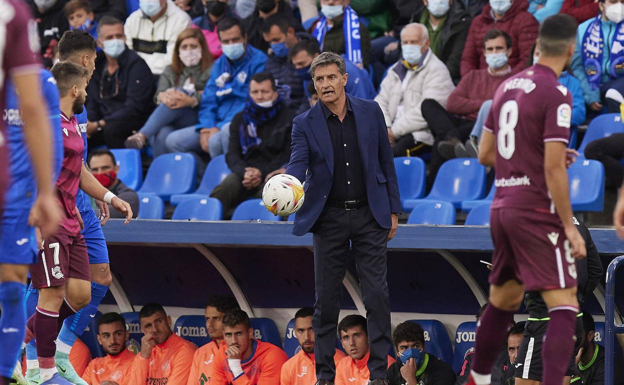 Michel, durante el partido contra la Real Sociedad.