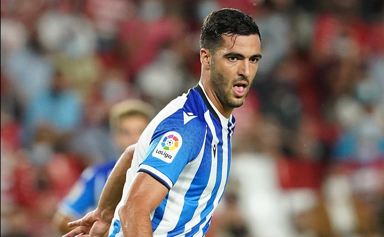 Mikel Merino, en el partido de Granada. 