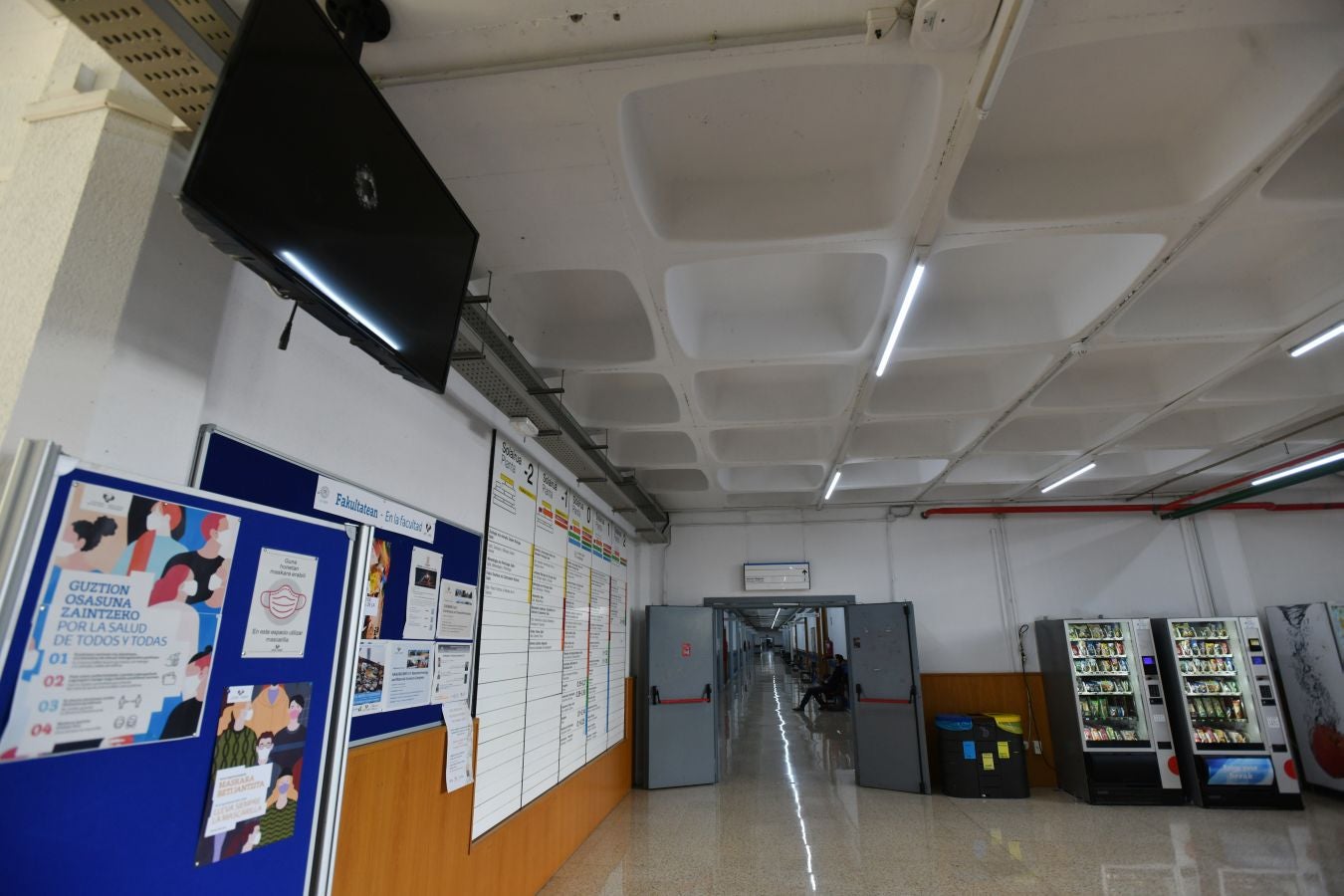 Fotos: El día después en la facultad de la UPV en Leioa