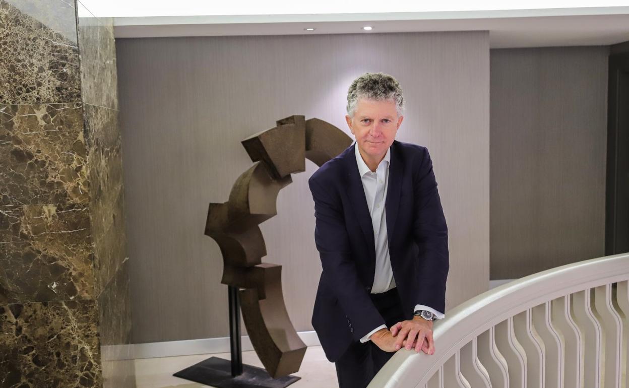 Jonathan Powell, ayer en San Sebastián. 