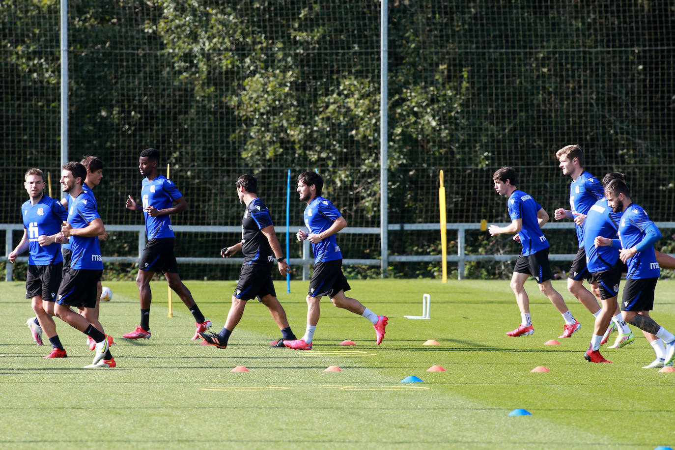 Fotos: Último entrenamiento de la Real Sociedad antes del partido en Anoeta ante el Mallorca