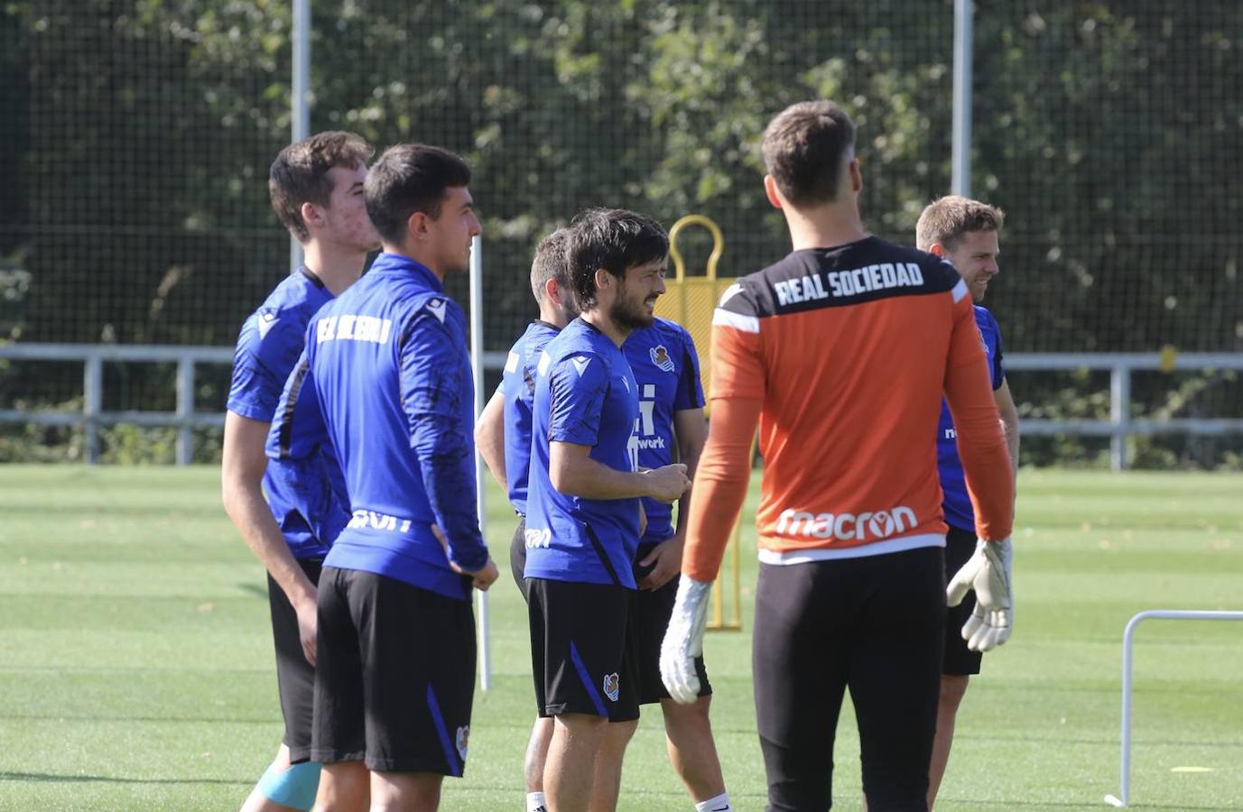 Fotos: Imágenes del último entrenamiento antes del choque contra el Sturm Graz