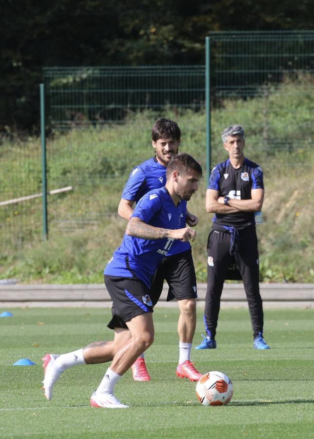 Fotos: Imágenes del último entrenamiento antes del choque contra el Sturm Graz