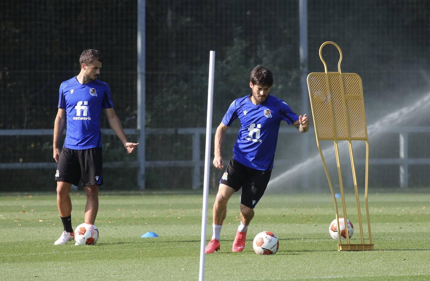 Fotos: Imágenes del último entrenamiento antes del choque contra el Sturm Graz