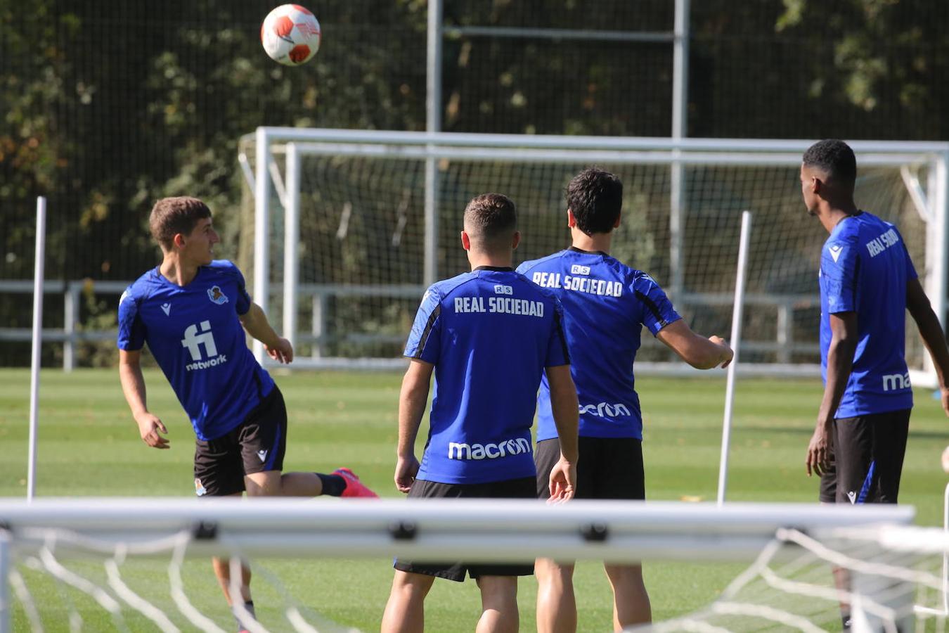 Fotos: Imágenes del último entrenamiento antes del choque contra el Sturm Graz
