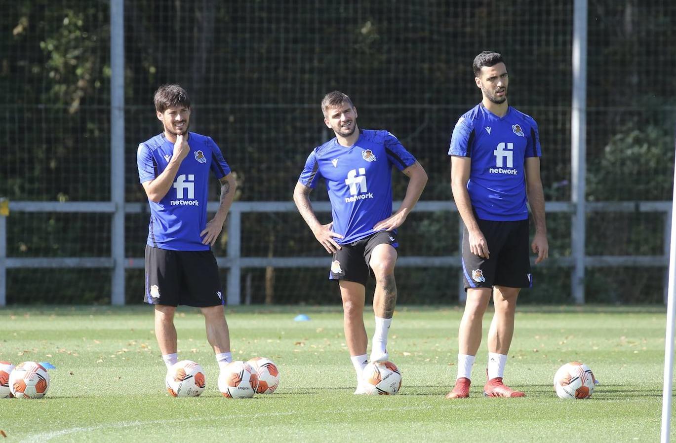 Fotos: Imágenes del último entrenamiento antes del choque contra el Sturm Graz