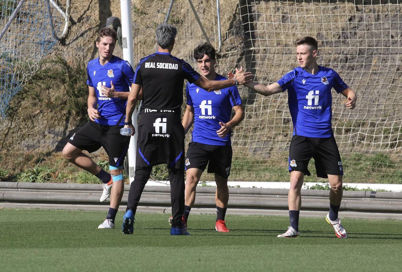 Fotos: Imágenes del último entrenamiento antes del choque contra el Sturm Graz