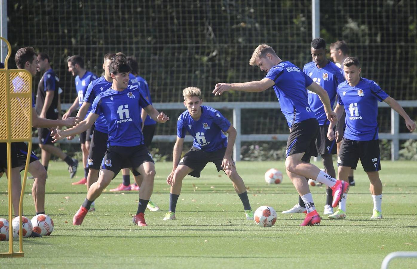 Fotos: Imágenes del último entrenamiento antes del choque contra el Sturm Graz