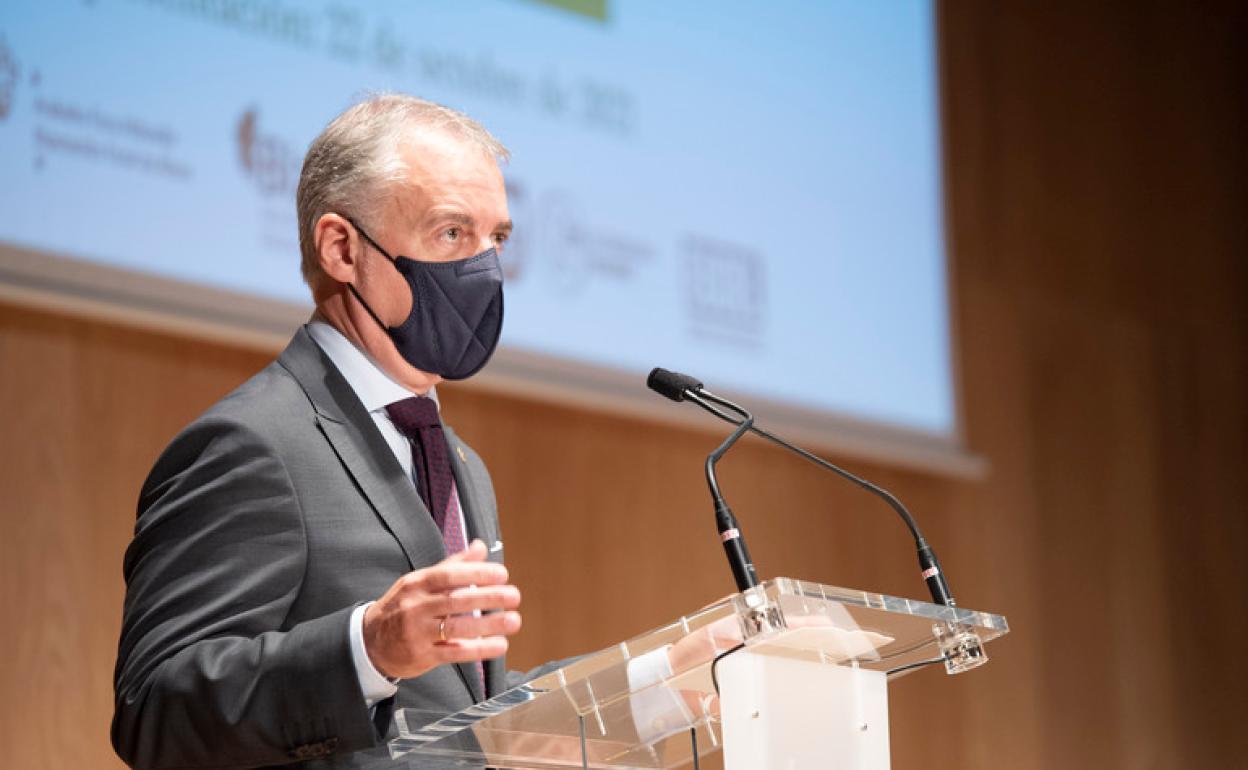 El lehendakari Iñigo Urkullu este viernes.