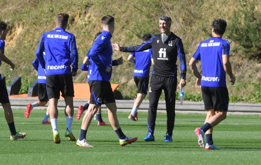 Fotos: Último entrenamiento antes de viajar al Wanda