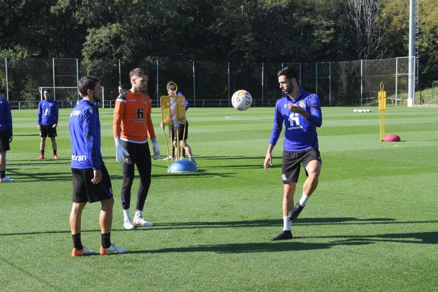 Fotos: Último entrenamiento antes de viajar al Wanda