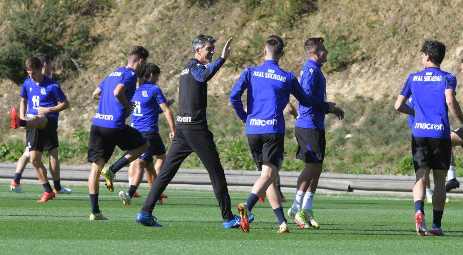 Fotos: Último entrenamiento antes de viajar al Wanda