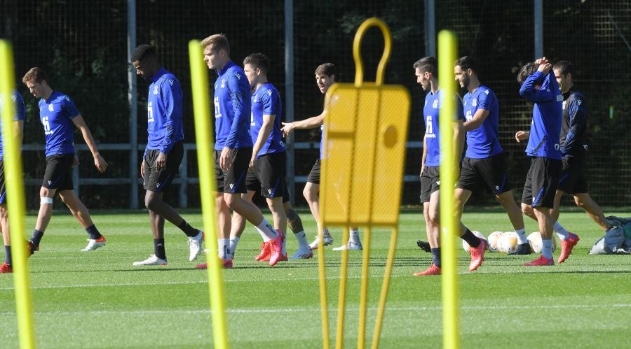 Fotos: Último entrenamiento antes de viajar al Wanda