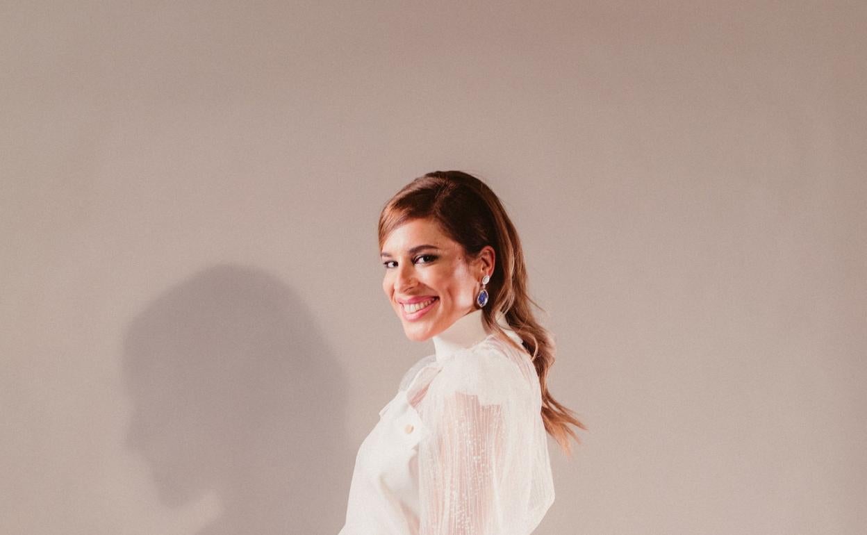 Laura Chamorro, antes del desfile de Matsu Studio. 