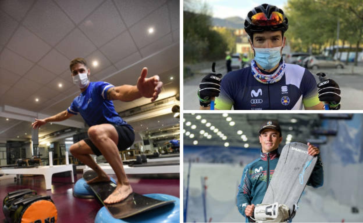 Lucas Eguibar, Imanol Rojo y Álvaro Romero.