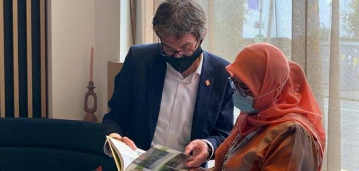 Gorka Urtaran se ha reunido este viernes con la directora ejecutiva de ONU Habitat, Maimunah Mohd Sharif. 
