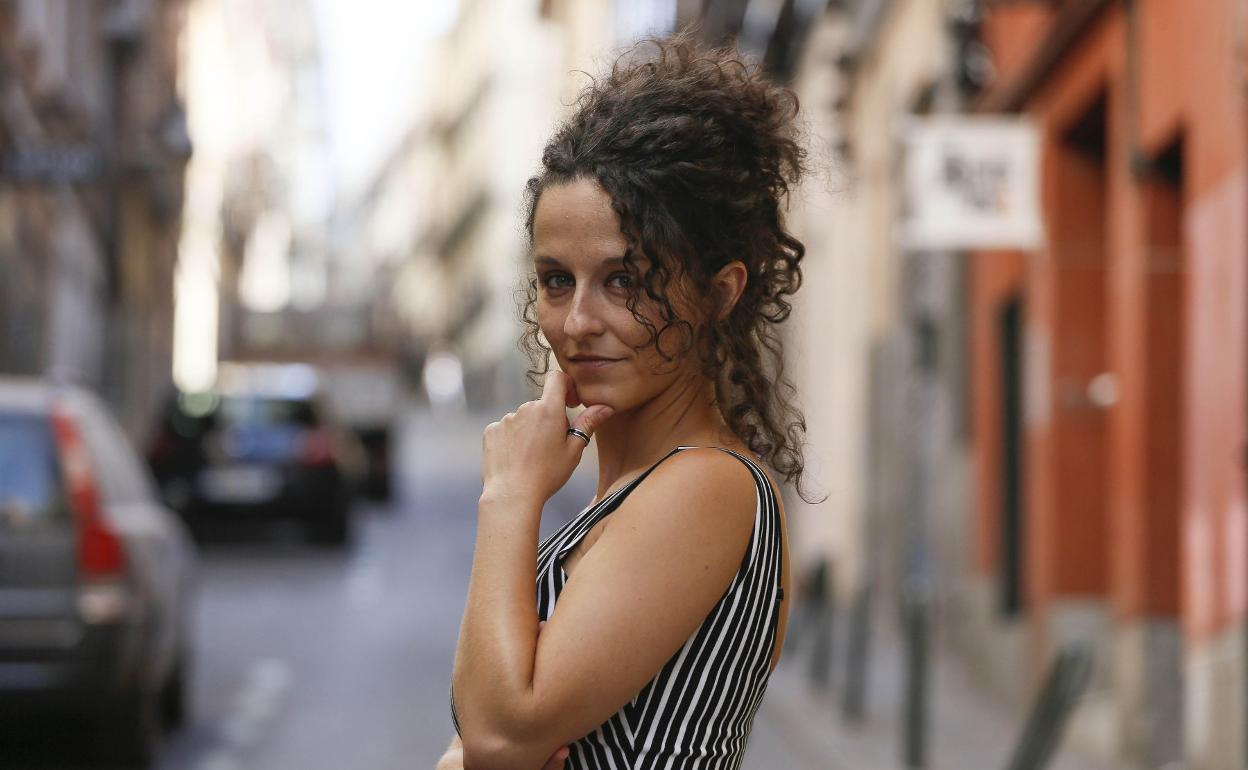 La autora de las obras, en las que también participa como actriz, María San Miguel. 